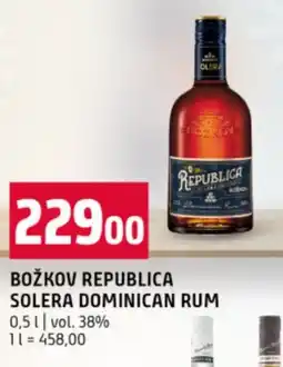 Terno Božkov republica solera dominican rum nabídka