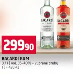 Terno Bacardi rum nabídka