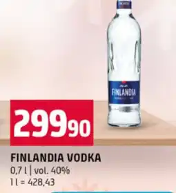 Terno FINLANDIA Vodka nabídka