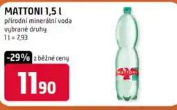 Terno Mattoni přírodní minerální voda nabídka