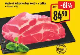 Albert Vepřová krkovice bez kosti - v celku nabídka
