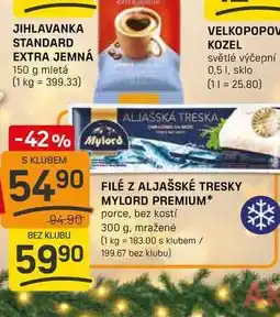 Flop FILÉ Z ALJAŠSKÉ TRESKY MYLORD PREMIUM porce, bez kostí 300 g nabídka