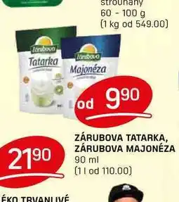 Flop ZÁRUBOVA TATARKA, ZÁRUBOVA MAJONÉZA 90 ml nabídka