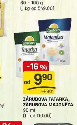 Flop ZÁRUBOVA TATARKA, ZÁRUBOVA MAJONÉZA 90 ml nabídka