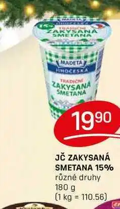 Flop JČ ZAKYSANÁ SMETANA 15% různé druhy 180 g nabídka