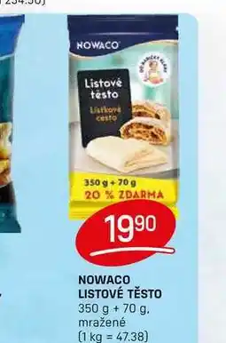 Flop NOWACO LISTOVÉ TĚSTO 350 g nabídka