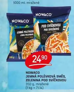 Flop NOWACO JEMNÁ POLÉVKOVÁ SMĚS, ZELENINA POD SVÍČKOVOU 350 g. mražené nabídka