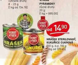 Flop KUKUŘICE RAKUOVANA HRÁŠEK STERILOVANÝ, KUKUŘICE CUKROVÁ 210 g. p.p. 110 g nabídka