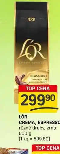 Flop LÓR CREMA, ESPRESSO různé druhy, zrno 500 g nabídka