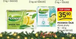 Flop PICKWICK ČAJE různé druhy 15-40 g nabídka
