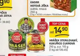 Flop HRÁŠEK STERILOVANÝ, KUKUŘICE CUKROVÁ 210 g. p.p. 110 g nabídka