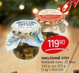 Flop NAKLÁDANÉ SÝRY Blaťácké zlato, Jč Niva 340 g. p.p 220 g nabídka
