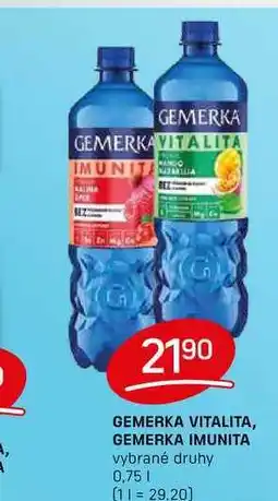 Flop GEMERKA VITALITA, GEMERKA IMUNITA vybrané druhy 0,75l nabídka