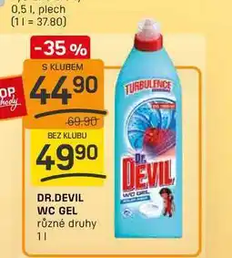 Flop DR.DEVIL WC GEL různé druhy 1l nabídka