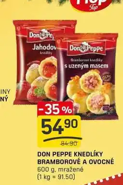 Flop DON PEPPE KNEDLÍKY BRAMBOROVÉ A OVOCNÉ 600 g. mražené nabídka