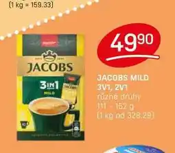 Flop JACOBS MILD 3V1, 2V1 různé druhy 111-152 g nabídka