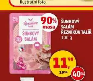 Penny Market ŠUNKOVÝ SALÁM ŘEZNÍKŮV TALÍŘ, 100 g nabídka