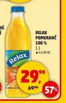 Penny Market RELAX POMERANČ 100%, 1 l nabídka
