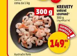 Penny Market KREVETY VAŘENÉ LOUPANÉ, 300 g nabídka