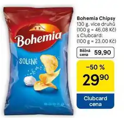 Tesco Bohemia Chipsy, 130 g, více druhů nabídka