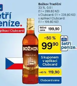 Tesco Božkov Tradiční 33 %, 0.5 l nabídka