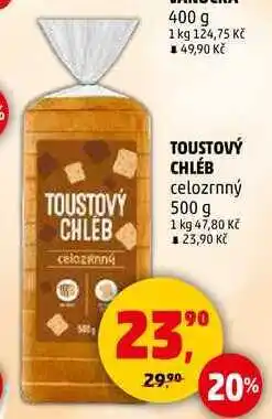 Penny Market TOUSTOVÝ CHLÉB celozrnný, 500 g nabídka