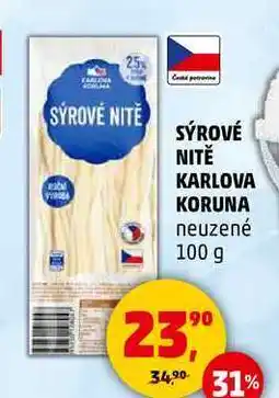 Penny Market SÝROVÉ NITĚ KARLOVA KORUNA, 100 g nabídka