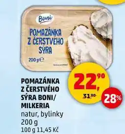 Penny Market POMAZÁNKA Z ČERSTVÉHO SÝRA BONI, 200 g nabídka