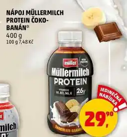 Penny Market NÁPOJ MÜLLERMILCH PROTEIN ČOKO-BANÁN, 400 g nabídka