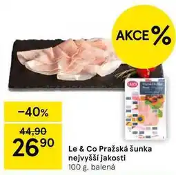 Tesco Le & Co Pražská šunka nejvyšší jakosti, 100 g nabídka