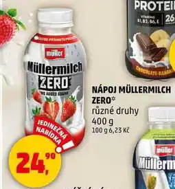 Penny Market NÁPOJ MÜLLERMILCH ZERO, 400 g nabídka