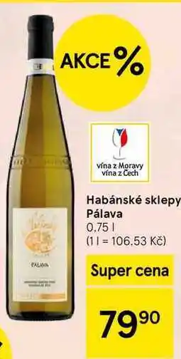 Tesco Habánské sklepy Pálava, 0,75 l nabídka