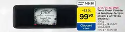 Tesco Tesco Finest Cheddar se žampiony, černými olivami a lanýžovou omáčkou, 200 g nabídka