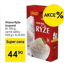 Tesco Vitana Rýže loupaná, 8× 100 g nabídka