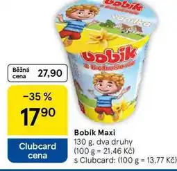 Tesco Bobík Maxi, 130 g. dva druhy nabídka