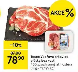Tesco Tesco Vepřová krkovice plátky bez kosti, 400 g nabídka