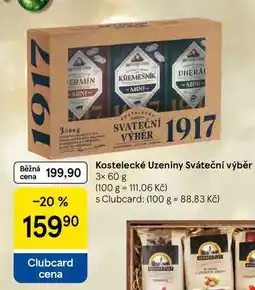 Tesco Kostelecké Uzeniny Sváteční výběr, 3x 60 g nabídka