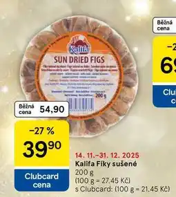 Tesco Kalifa Fíky sušené, 200 g nabídka