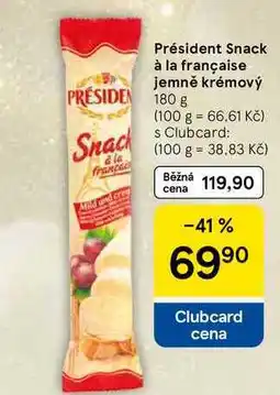 Tesco Président Snack à la française jemně krémový, 180 g nabídka