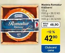Tesco Madeta Romadur Klášterní, 125 g nabídka