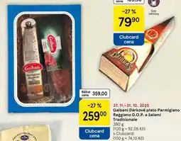 Tesco Galbani Dárkové plato Parmigiano Reggiano D.O.P. a Salami Tradizionale, 390 g nabídka