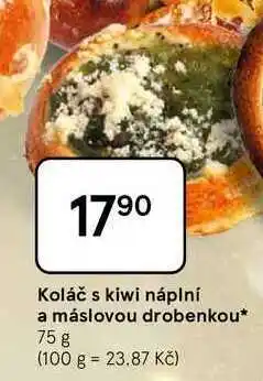 Tesco Koláč s kiwi náplní a máslovou drobenkou, 75g nabídka