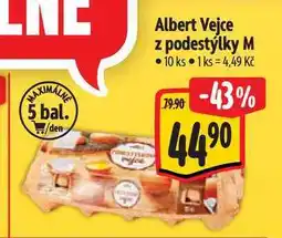 Albert Albert Vejce z podestýlky M 10 ks nabídka