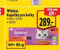 Albert Whiskas Kapsičky pro kočky 40× 85 g nabídka