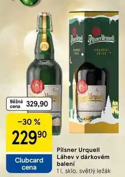 Tesco Pilsner Urquell Láhev v dárkovém balení, 1 l, sklo nabídka