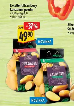 Albert Excellent Brambory konzumní pozdní 2,5 kg nabídka
