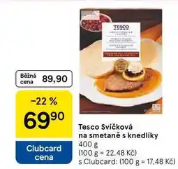 Tesco Tesco Svíčková na smetaně s knedlíky, 400 g nabídka