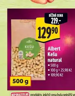 Albert Albert Kešu natural 500g nabídka