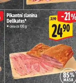 Albert Pikantní slanina Delikates 100 g nabídka