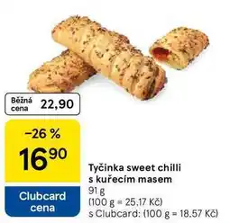 Tesco Tyčinka sweet chilli s kuřecím masem, 91 g nabídka